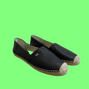 Michael Kors Size 8.5 Black Women’s Kendrick Slip-On Espadrille Flats